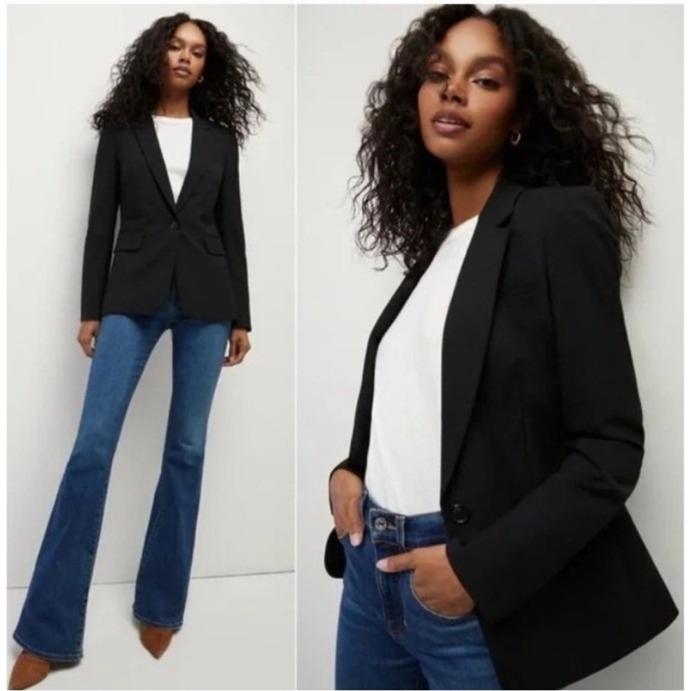 Veronica Beard Classic Dickey Jacket Blazer Black 8